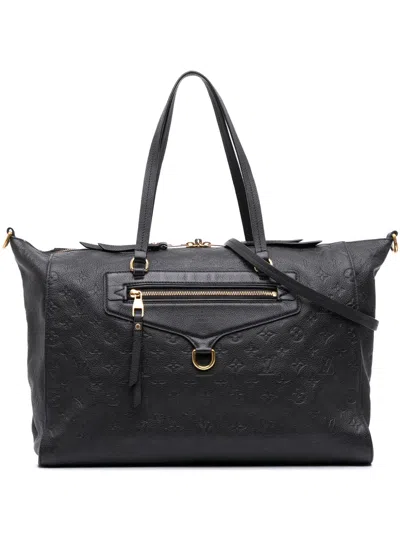 Pre-owned Louis Vuitton 2011 Monogram Empreinte Lumineuse Pm Satchel In Blue