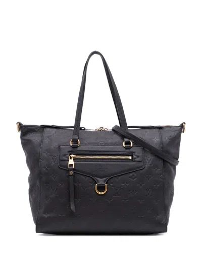 Pre-owned Louis Vuitton 2011 Monogram Empreinte Lumineuse Pm Satchel In Blue