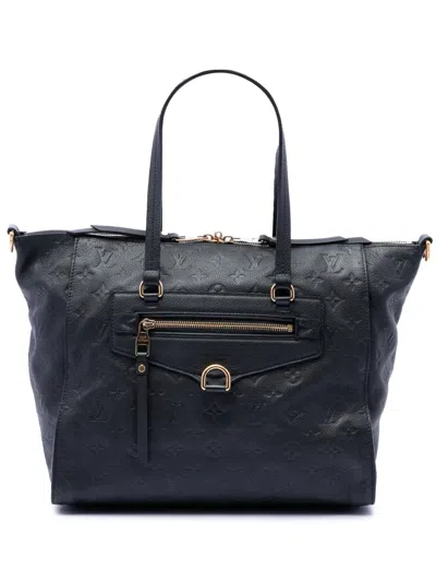 Pre-owned Louis Vuitton 2011 Monogram Empreinte Lumineuse Pm Satchel In Blue
