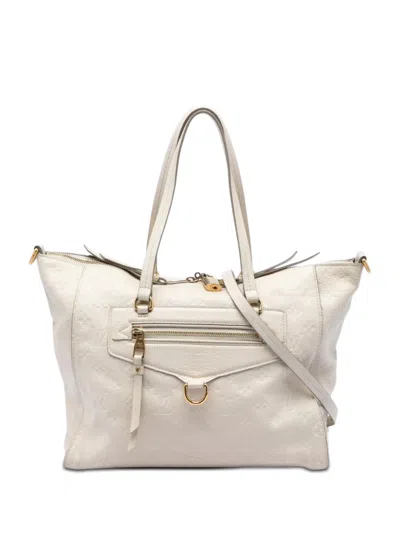 Pre-owned Louis Vuitton 2011 Monogram Empreinte Lumineuse Pm Satchel In Neutral