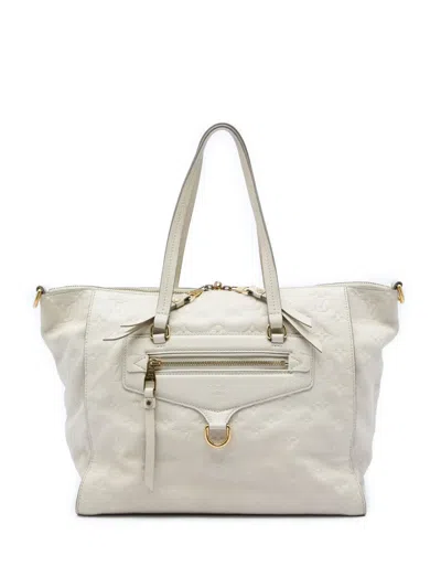 Pre-owned Louis Vuitton 2011 Monogram Empreinte Lumineuse Pm Satchel In Neutrals
