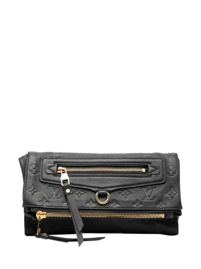 Pre-owned Louis Vuitton 2011 Monogram Empreinte Petillante Clutch Bag In Blue