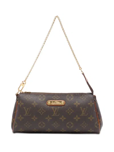 Pre-owned Louis Vuitton 2011 Monogram Eva Satchel In Brown