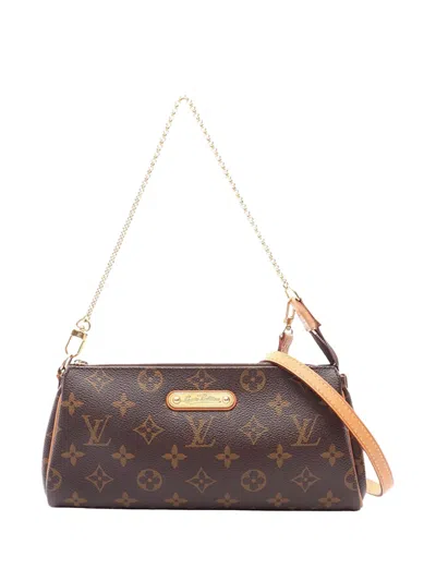 Pre-owned Louis Vuitton 2011 Monogram Eva Satchel In Brown