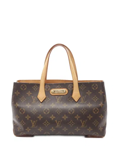 Pre-owned Louis Vuitton 2011 Monogram Leather Handbag In Brown