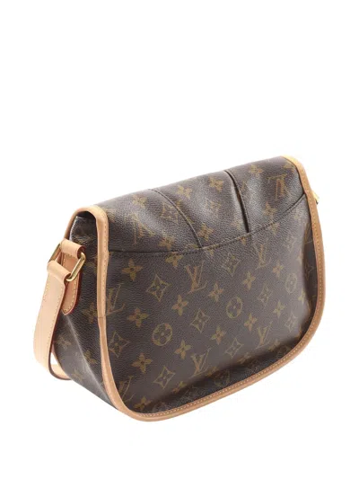 Pre-owned Louis Vuitton 2011 Monogram Menilmontant Pm Crossbody Bag In Brown