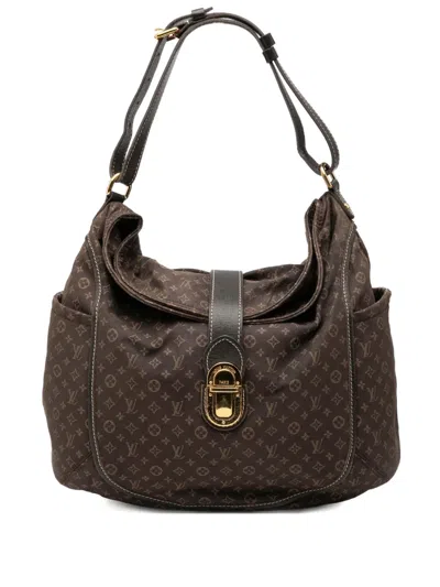 Pre-owned Louis Vuitton 2011 Monogram Mini Lin Idylle Romance Hobo Bag In Brown
