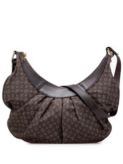 Pre-owned Louis Vuitton 2011 Monogram Mini Lin Rhapsody Mm Crossbody Bag In Brown