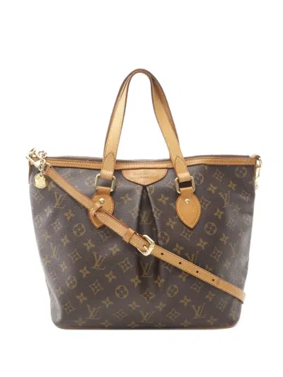 Pre-owned Louis Vuitton 2011 Monogram Palermo Handbag In Brown