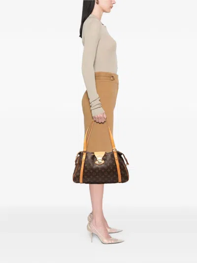 Pre-owned Louis Vuitton 2011 Monogram Stresa Pm Shoulder Bag In Brown