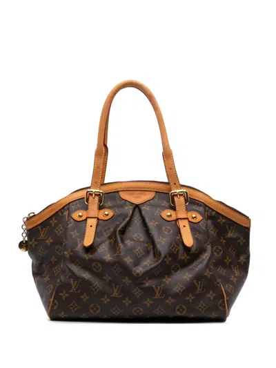 Pre-owned Louis Vuitton 2011 Monogram Tivoli Gm Shoulder Bag In Brown