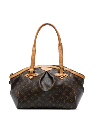 Pre-owned Louis Vuitton 2011 Monogram Tivoli Gm Shoulder Bag In Brown