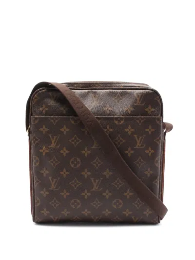 Pre-owned Louis Vuitton 2011 Monogram Trotteur Beaubourg Crossbody Bag In Brown