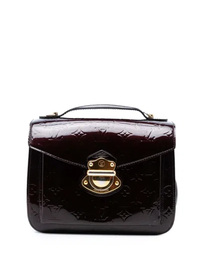 Pre-owned Louis Vuitton 2011 Monogram Vernis Mirada Satchel In Purple