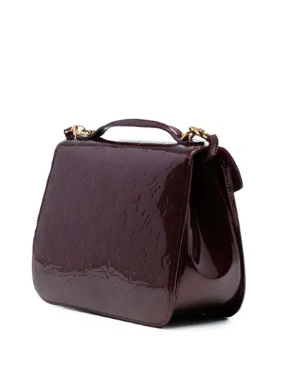 Pre-owned Louis Vuitton 2011 Monogram Vernis Miranda Satchel In Purple