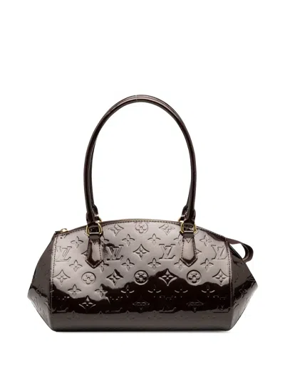 Pre-owned Louis Vuitton 2011 Monogram Vernis Sherwood Pm Shoulder Bag In Purple