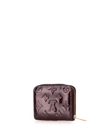 Pre-owned Louis Vuitton 2011 Monogram Vernis Zippy Purse Coin Pouch In Purple