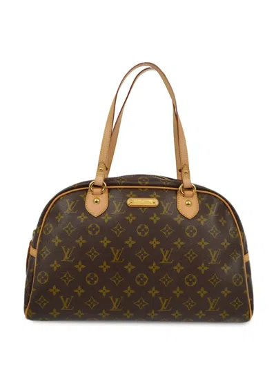 Pre-owned Louis Vuitton 2011 Montorgueil Gm Shoulder Bag In Brown
