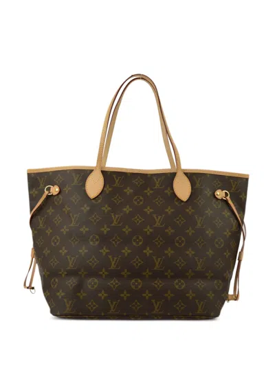 Pre-owned Louis Vuitton 2011 Neverfull Mm Tote Bag In Brown