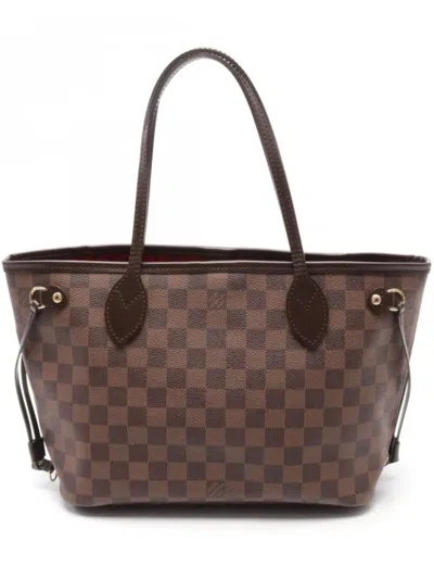Pre-owned Louis Vuitton 2011 Neverfull Pm Handbag In ブラウン