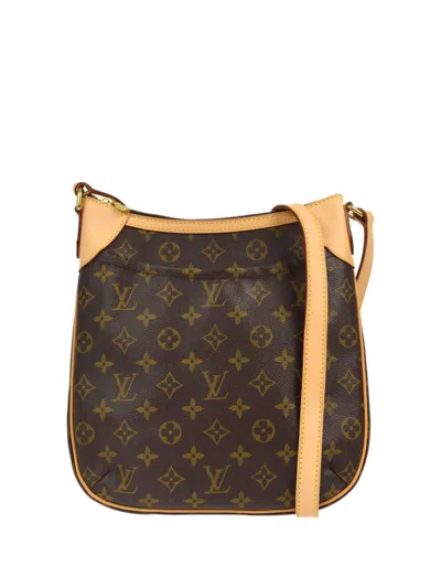 Pre-owned Louis Vuitton 2011 Odeon Pm Crossbody Shoulder Bag In Brown