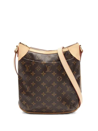 Pre-owned Louis Vuitton 2011 Odeon Pm Monogram Pattern Shoulder Bag In Brown