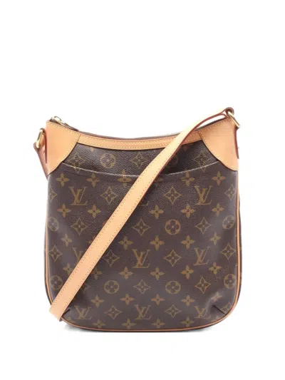 Pre-owned Louis Vuitton 2011 Odeon Pm Monogram Shoulder Bag In Brown