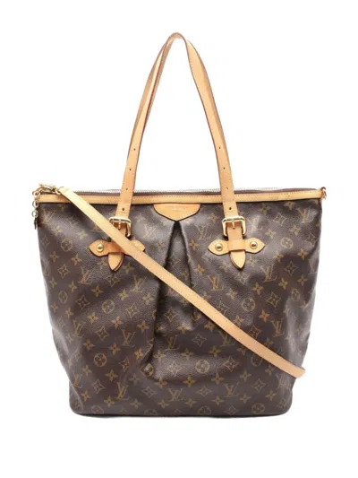 Pre-owned Louis Vuitton 2011 Palermo Gm Tote Bag In Brown