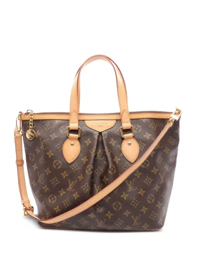 Pre-owned Louis Vuitton 2011 Palermo Monogram Pm Bag In Brown