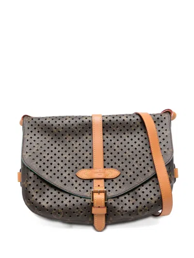 Pre-owned Louis Vuitton 2011 Perforated Monogram Messenger Bag In Brown