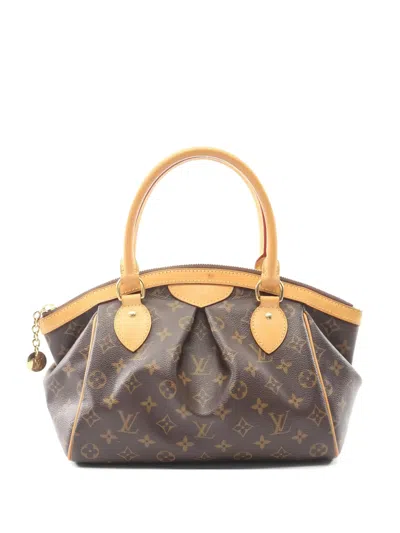 Pre-owned Louis Vuitton 2011 Pm Tivoli Monogram Leather Handbag In Brown