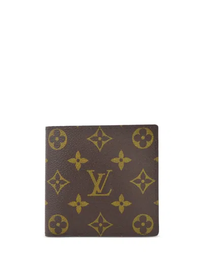 Pre-owned Louis Vuitton 2011 Portefeuille Marco Wallet In Brown