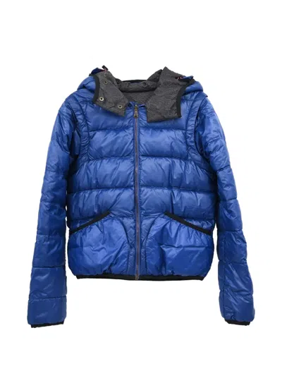Pre-owned Louis Vuitton 2011 Reversible Removable-sleeve Padded Jacket In Blue