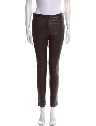 Pre-owned Louis Vuitton 2011 Skinny Leg Pants In Brown