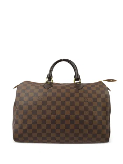Pre-owned Louis Vuitton 2011 Speedy 35 Handbag In Brown