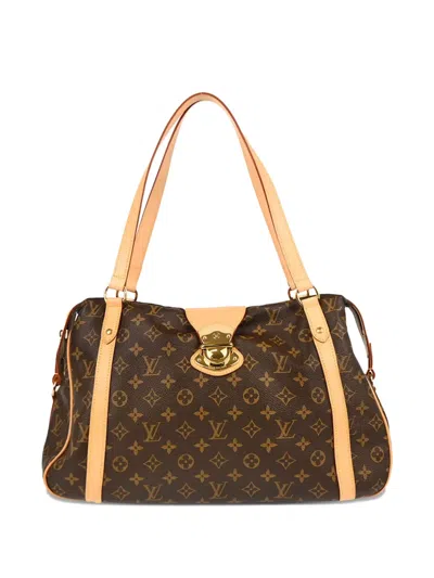 Pre-owned Louis Vuitton 2011 Stresa Gm Shoulder Bag In Brown