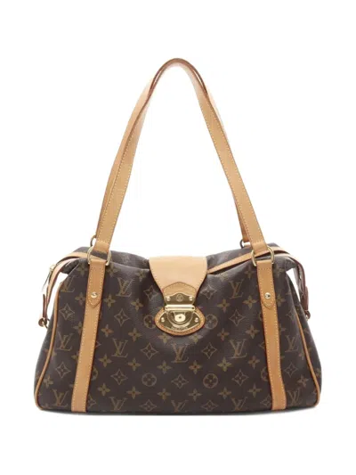 Pre-owned Louis Vuitton 2011 Stresa Pm Monogram Shoulder Bag In Brown