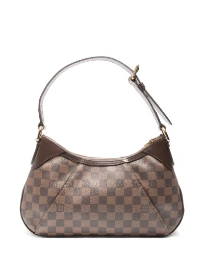 Pre-owned Louis Vuitton 2011 Thames Pm Shoulder Bag In Brown