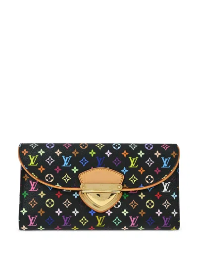 Pre-owned Louis Vuitton 2011 X Takashi Murakami Eugenie Wallet In Black