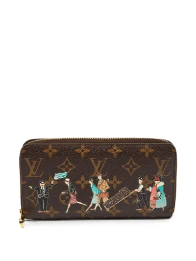 Pre-owned Louis Vuitton 2011 Zippy Wallet In Brown