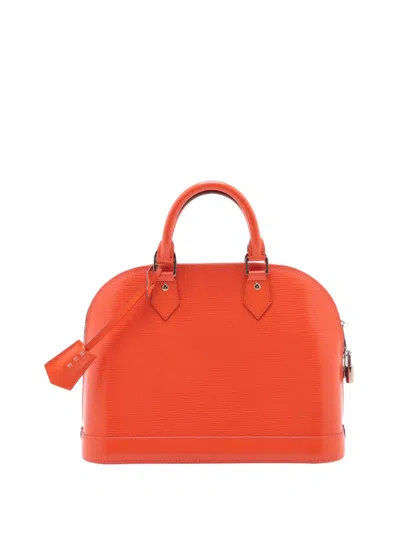 Pre-owned Louis Vuitton 2011-2017 Epi Alma Pm Satchel In Orange