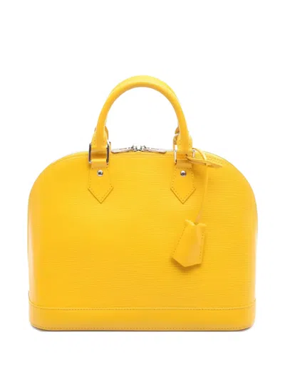 Pre-owned Louis Vuitton 2012 Alma Pm Tote Bag In Yellow