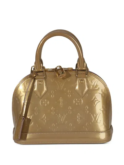 Pre-owned Louis Vuitton 2012 Bb Alma Tote Bag In Gold