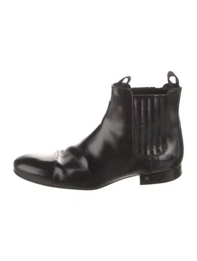 Pre-owned Louis Vuitton 2012 Chelsea Chelsea Boots In Black