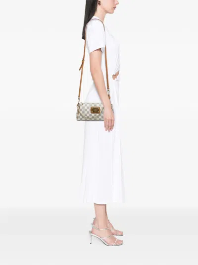 Pre-owned Louis Vuitton 2012 Damier Azur Eva Satchel In White