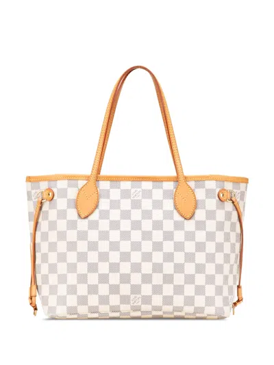 Pre-owned Louis Vuitton 2012 Damier Azur Neverfull Pm Tote Bag