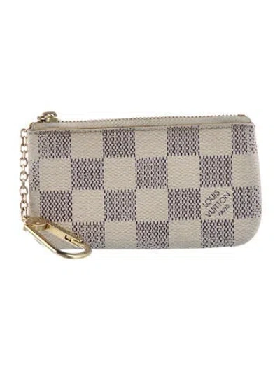Pre-owned Louis Vuitton 2012 Damier Azur Pattern Wallet In Neutral