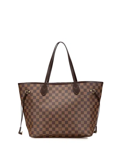 Pre-owned Louis Vuitton 2012 Damier Ebene Neverfull Mm Tote Bag