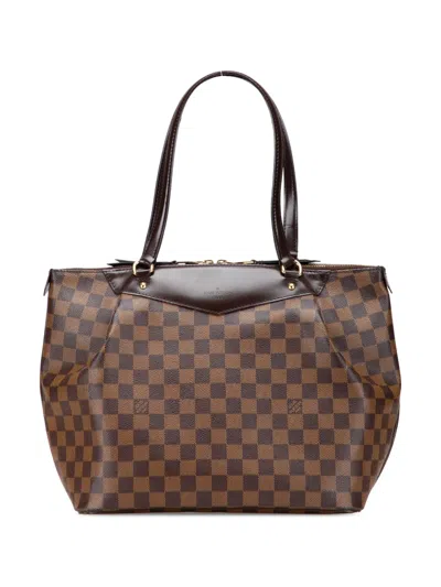 Pre-owned Louis Vuitton 2012 Damier Ebene Westminster Gm Shoulder Bag In Brown