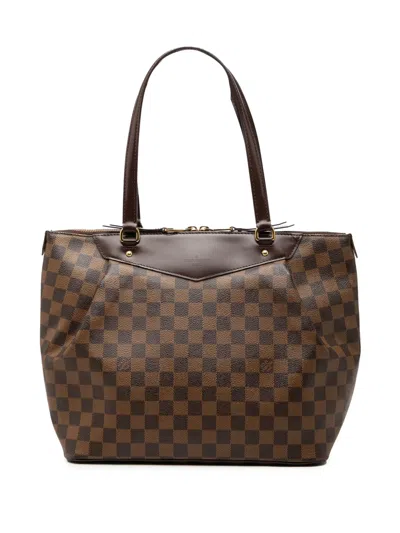 Pre-owned Louis Vuitton 2012 Damier Ebene Westminster Gm Shoulder Bag In Brown